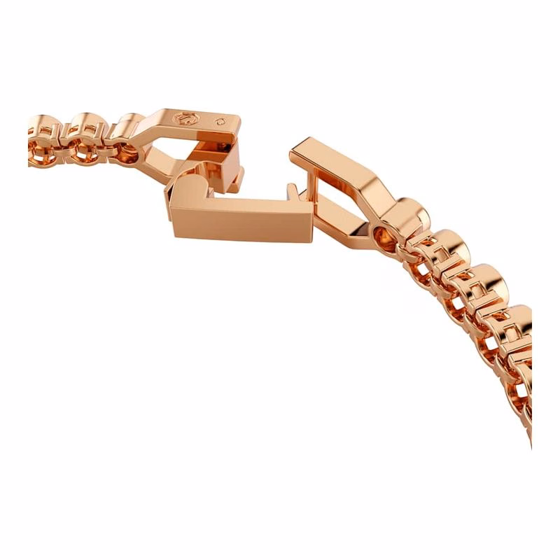 Imber Emily Tennisarmband, Runt Slipat, Svart, RoséGuldpläTerad