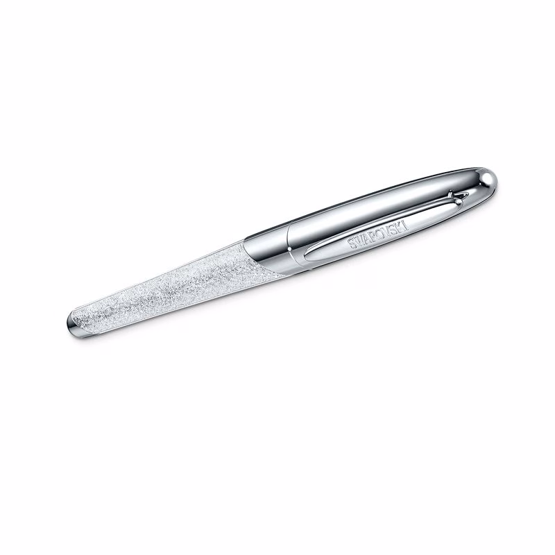 Crystalline Nova Rollerball-Penna, Vit, Krom