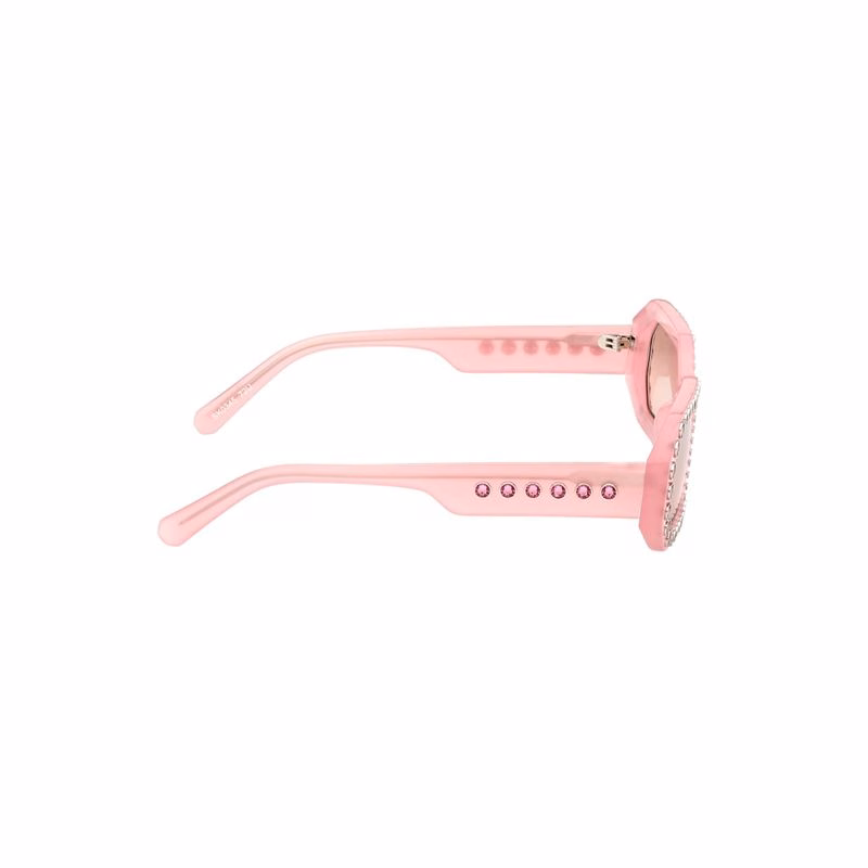 SolglasöGon, åTtkantig Form, Pavé, Sk0345 72u, Rosa