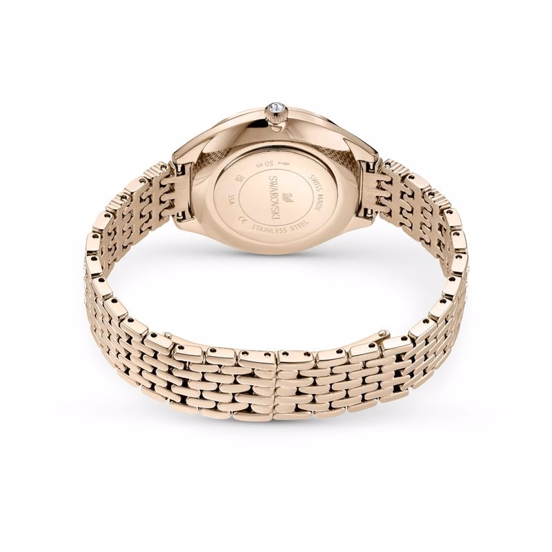 Attract-Klocka, Metallarmband, Vit, GuldfäRgad Pvd