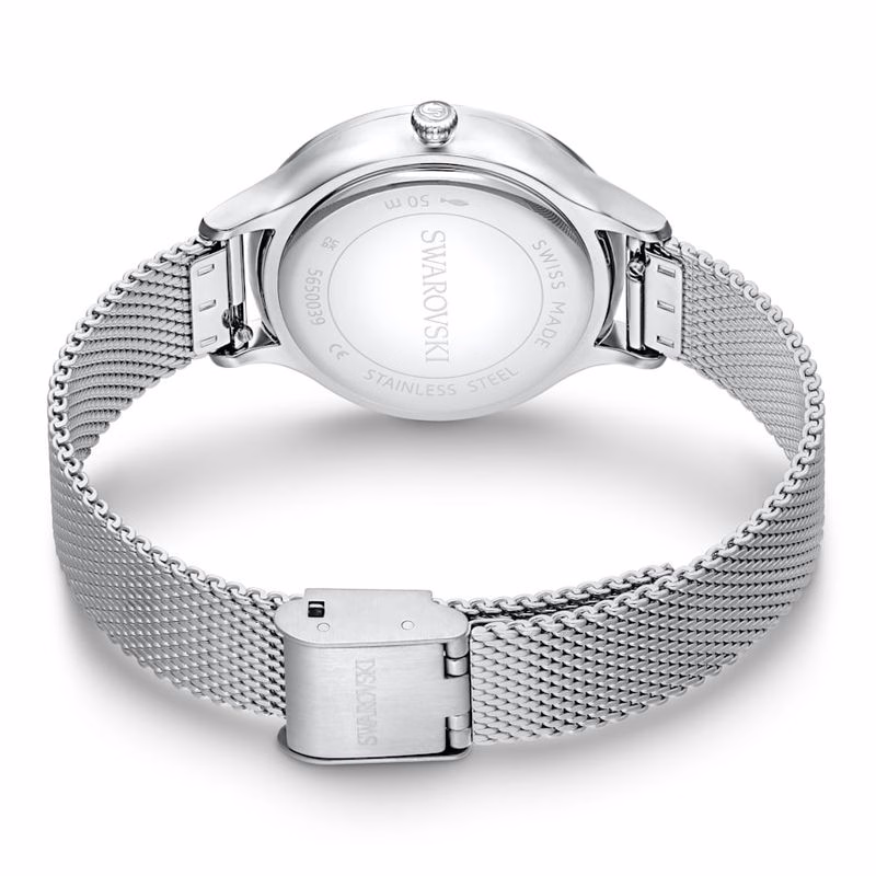 Octea Nova-Klocka, Tillverkad I Schweiz, Metallarmband, SilverfäRgad, Rostfritt StåL