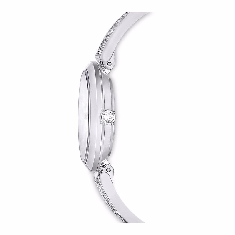 Illumina-Klocka, Tillverkad I Schweiz, Metallarmband, SilverfäRgad, Rostfritt StåL