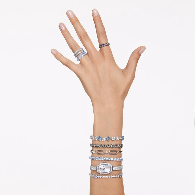 Dextera Armbandsur, Tillverkad I Schweiz, Metallarmband, SilverfäRgad, Rostfritt StåL