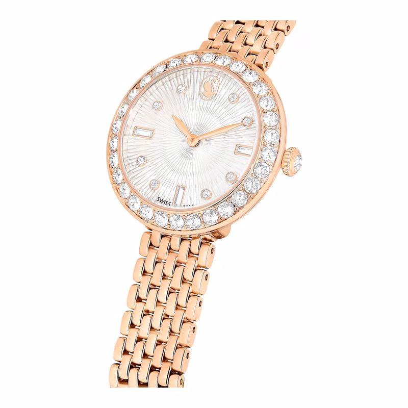 Certa-Klocka, Tillverkad I Schweiz, Metallarmband, RoséGuldton, RoséGuldtonad Finish