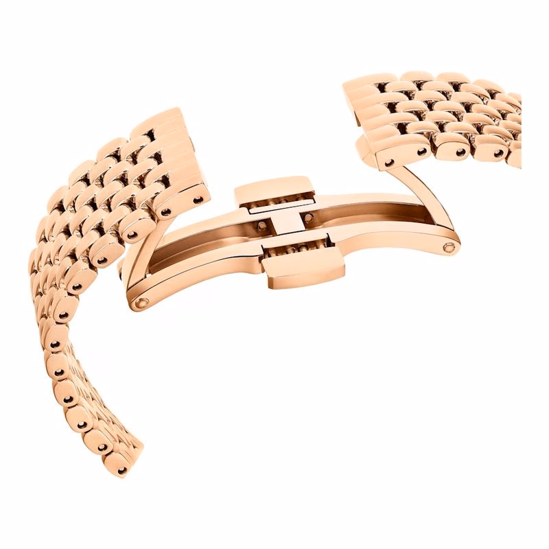 Certa-Klocka, Tillverkad I Schweiz, Metallarmband, RoséGuldton, RoséGuldtonad Finish