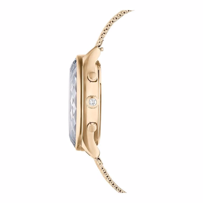 Nova Chrono-Klocka, Tillverkad I Schweiz, Metallarmband, GuldfäRgad, ChampagnefäRgad GuldfäRgad Finish