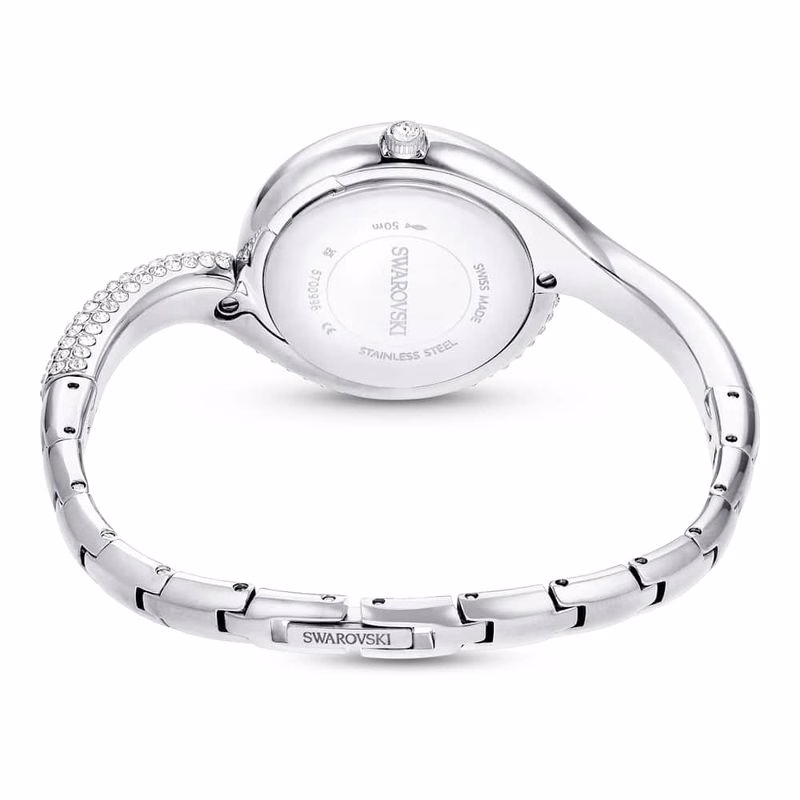 Dextera Asymmetrisk Klocka, Tillverkad I Schweiz, Metallarmband, SilverfäRgad, Rostfritt StåL