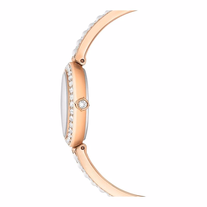 Matrix Pearl Armbandsklocka, Tillverkad I Schweiz, Kristallarmband, RoséGuldtonad Finish