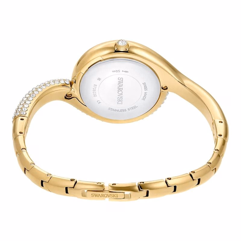 Dextera Asymmetrisk Klocka, Tillverkad I Schweiz, Metallarmband, GuldfäRgad, GuldfäRgad Finish