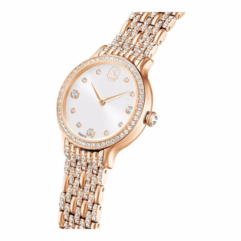Imber-Klocka, Tillverkad I Schweiz, Metallarmband, RoséGuldton, RoséGuldtonad Finish
