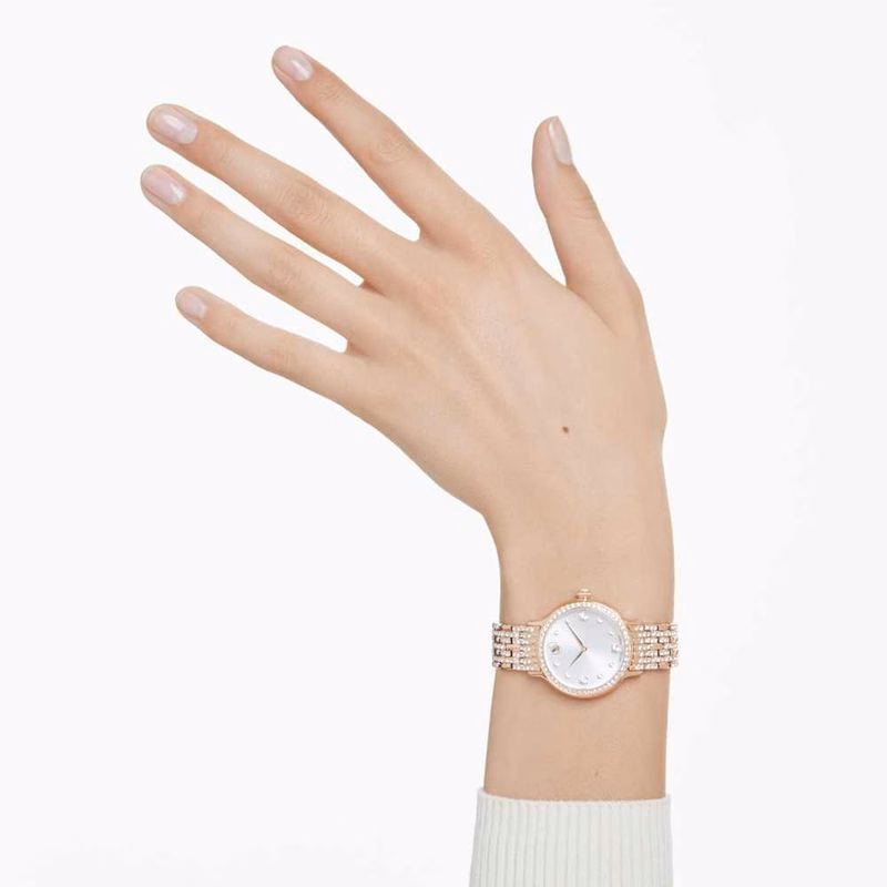 Imber-Klocka, Tillverkad I Schweiz, Metallarmband, RoséGuldton, RoséGuldtonad Finish