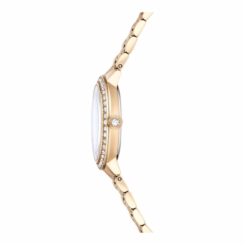 Klocka, Tillverkad I Schweiz, Metallarmband, GuldfäRgad, ChampagnefäRgad GuldfäRgad Finish