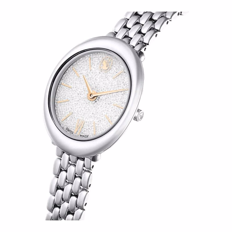 Imber-Klocka, Tillverkad I Schweiz, Metallarmband, SilverfäRgad, Rostfritt StåL